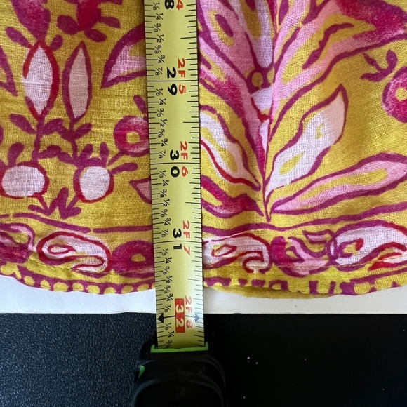 NWOT Sundance Sz PXS Aisha Floral Summer Dress Tiered Citron Yellow Cottage Boho - Picture 11 of 12